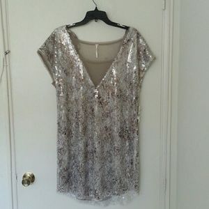Free People Sequin Shift